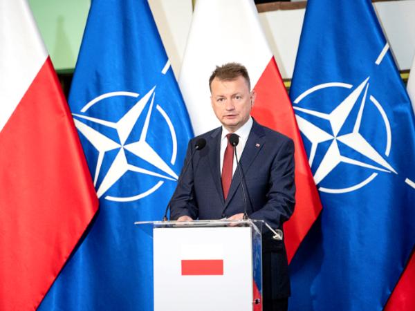 Mariusz Błaszczak na odprawie kierowniczej kadry MON i Sił Zbrojnych RP, 13 czerwca 2022 r.