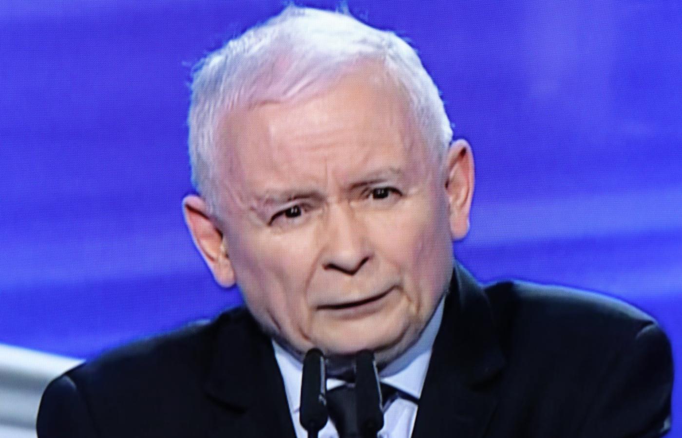 Jarosław Kaczyński podczas prezentacji Polskiego Ładu