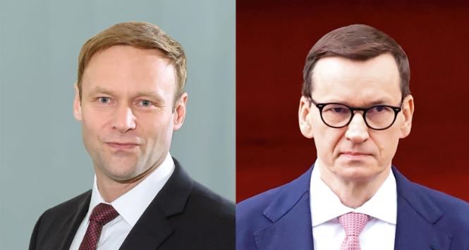 Marcin Mastalerek i Mateusz Morawiecki