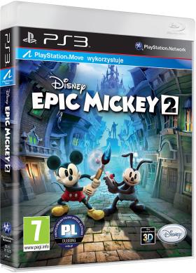 Gra Epic Mickey 2. Zabawa dla całej rodziny, bo gra jest kolorowa, dynamiczna, wesoła i bez elementów przemocy – dzieci będą zachwycone, a i dorośli się wciągną. Cena: 99 zł (PC) – 179 zł (konsole).