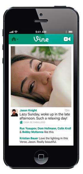 Serwis Vine to rodzaj platformy wydawniczej. Pozwala na nagrywanie i publikowanie krótkich filmów i dzielenie się nimi w sieci.
