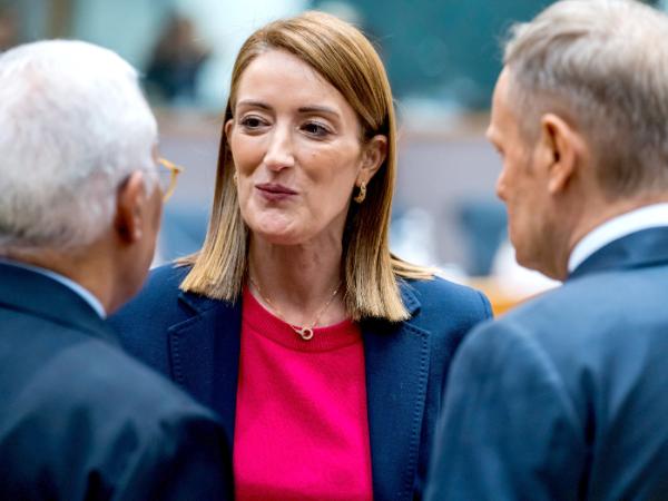 Antonio Cósta, Roberta Metsola i Donald Tusk