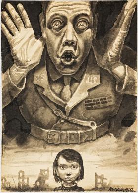 Propaganda, 1957, tusz, papier.