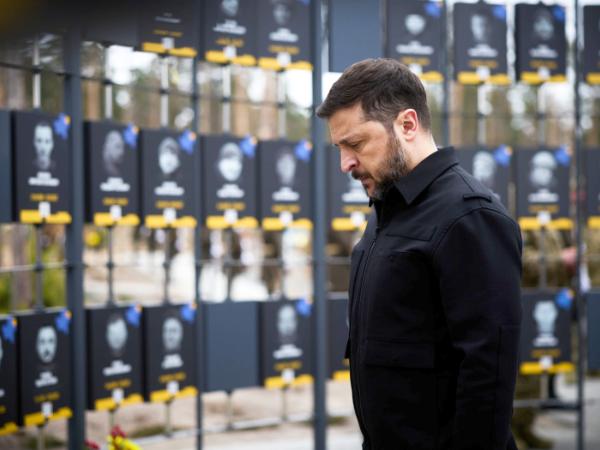 Prezydent oddał hołd obrońcom poległym w bitwach pod Moszczunem, 21 marca 2026 r.