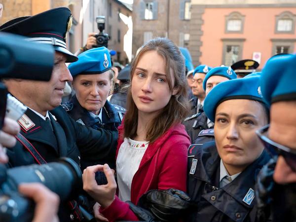 Kadr z serialu „Sprawa Amandy Knox”