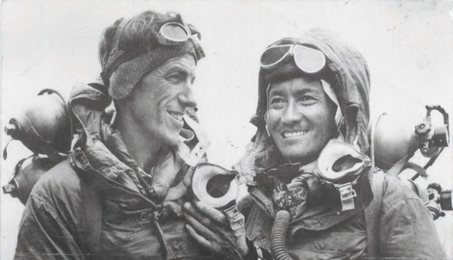 Edmund Hillary i Tenzing Norgay, pierwsi zdobywcy Mount Everestu.