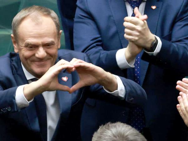 Donald Tusk po nominacji na premiera 12 grudnia 2023 r.