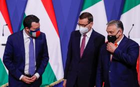 Budapesztańskie spotkanie Mateusza Morawieckiego z Viktorem Orbánem, premierem Węgier i szefem Fideszu, oraz Matteo Salvinim, liderem włoskiej Ligi.