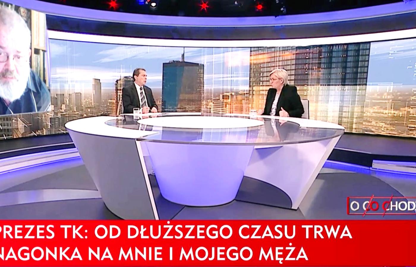 Julia Przyłębska w programie „O co chodzi” na antenie TVP Info