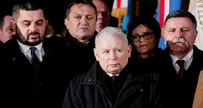 Prezes PiS Jarosław Kaczyński w Starachowicach. Uroczystość z okazji rocznicy śmierci jego matki Jadwigi Kaczyńskiej