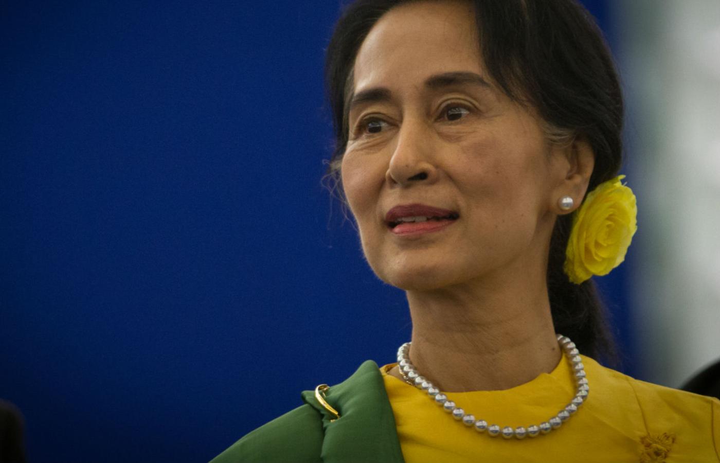 Aung San Suu Kyi milczy na temat sytuacji Rohingjów.