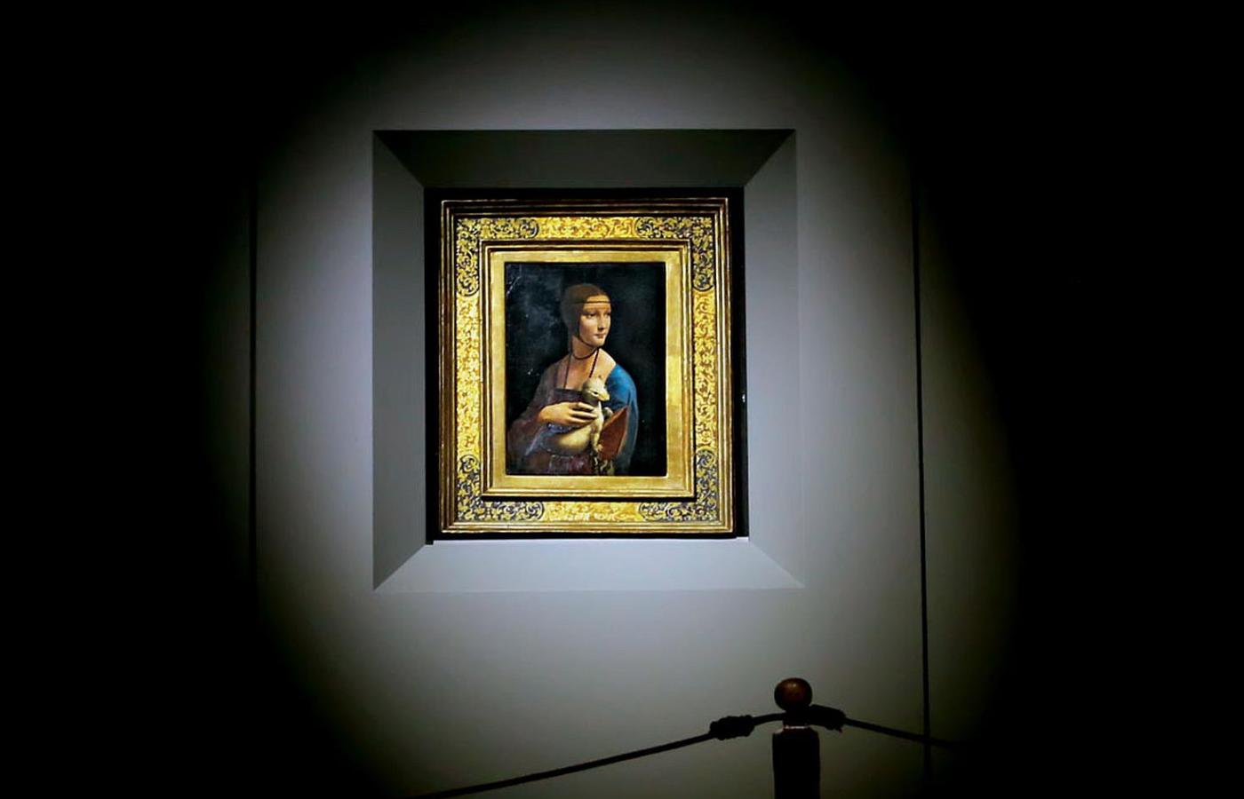 Obraz Leonarda da Vinci „Dama z gronostajem”, przez wielu uważany za wspanialszy od słynnej „Giocondy”