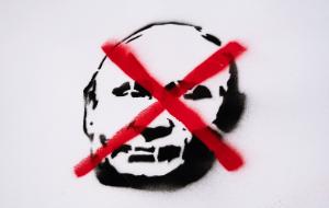 Z protestu przed ambasadą Rosji w Berlinie, marzec 2024 r.