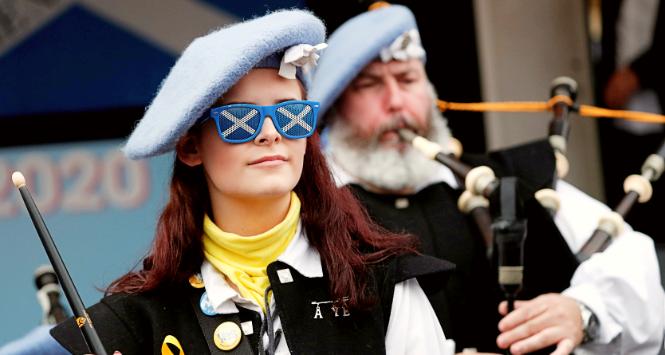Zwolennicy niepodległości Szkocji, listopad 2019 r.