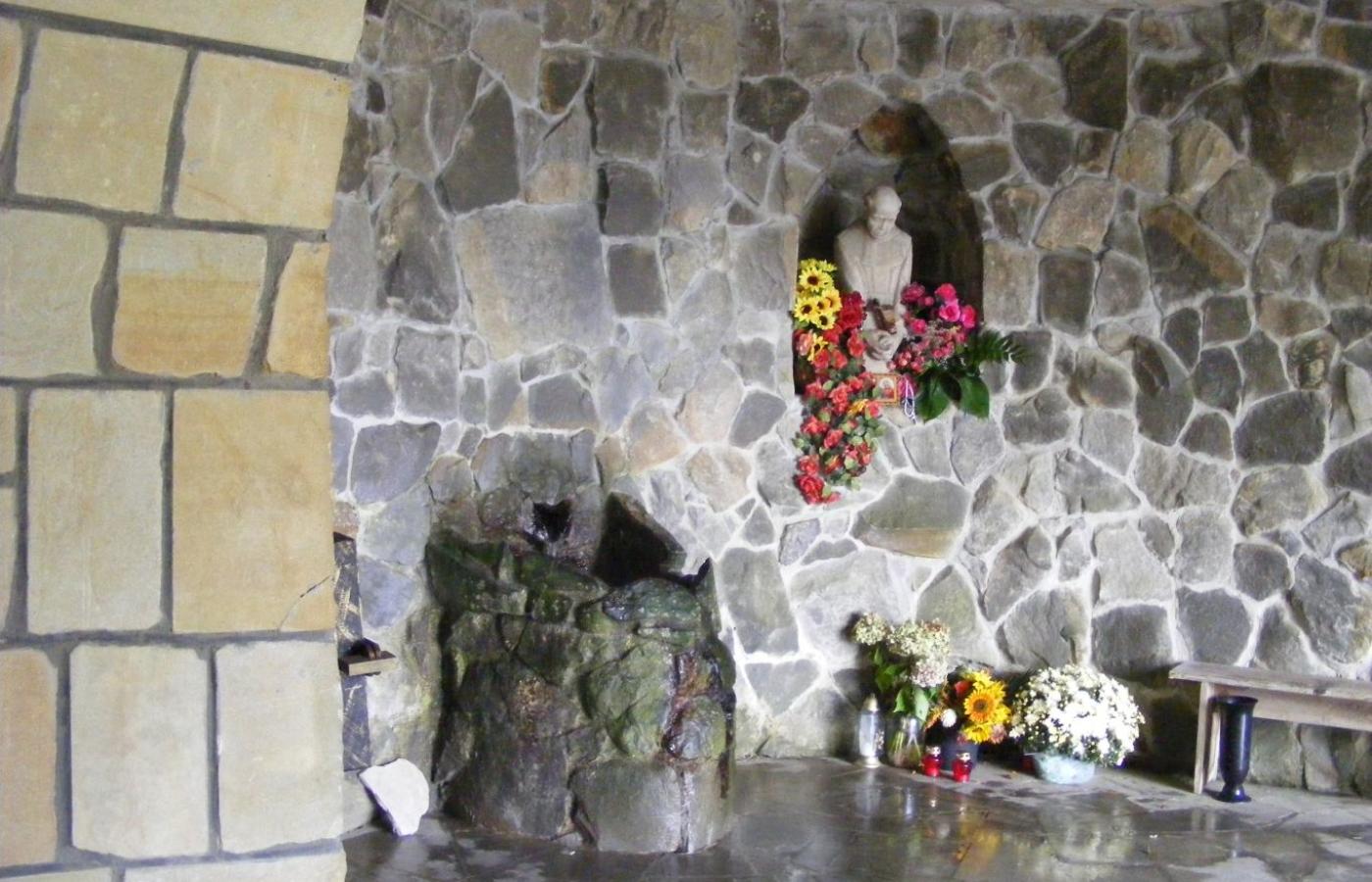 Źródełko pod kaplicą św. Jana z Dukli w Trzcianie.