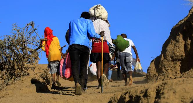 Uchodźcy z regionu Tigray w Etiopii