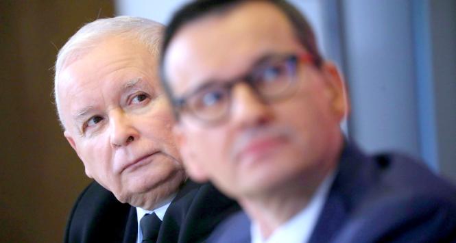 Jarosław Kaczyński i Mateusz Morawiecki