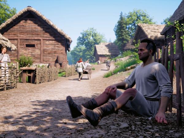 Kadr z „Medieval Dynasty”, gry stworzonej przez Render Cube.