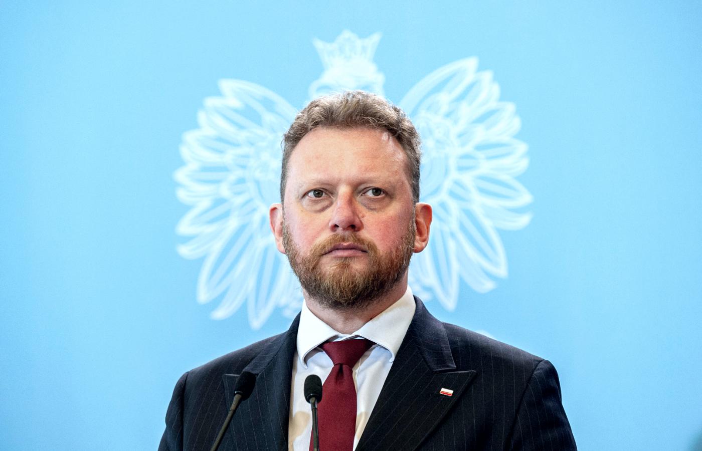 Minister Łukasz Szumowski, konferencja prasowa na temat koronawirusa