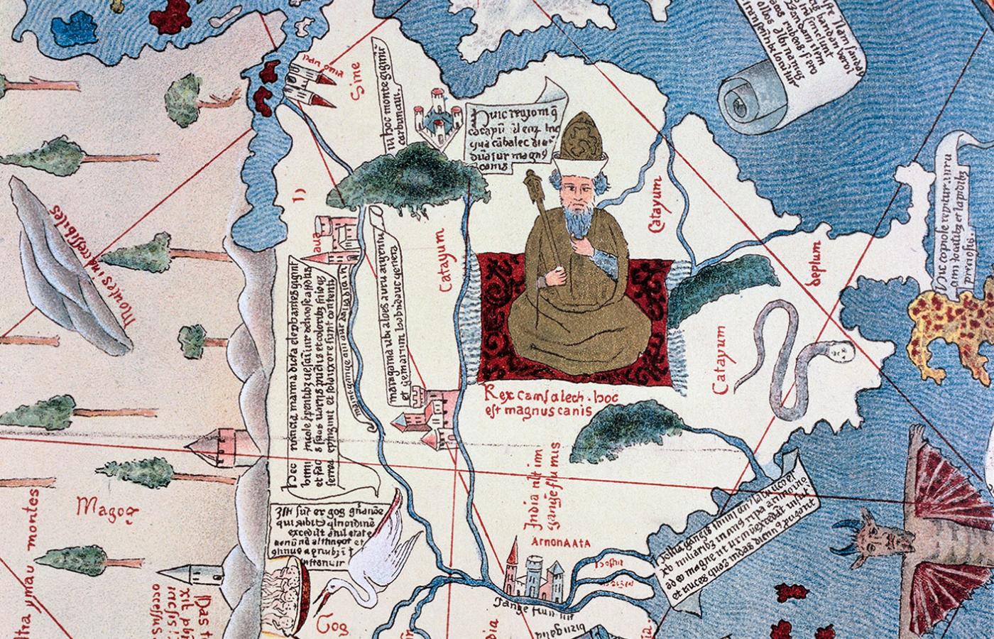 Indus i Ganges na mapie z XV w.