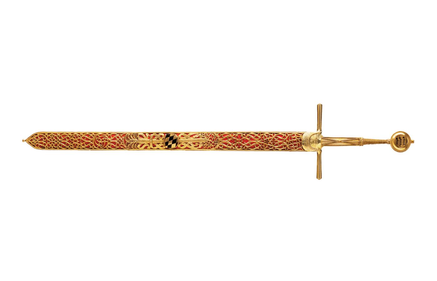 Paradny miecz ksiażąt Wirtemberskich z 1495 r.