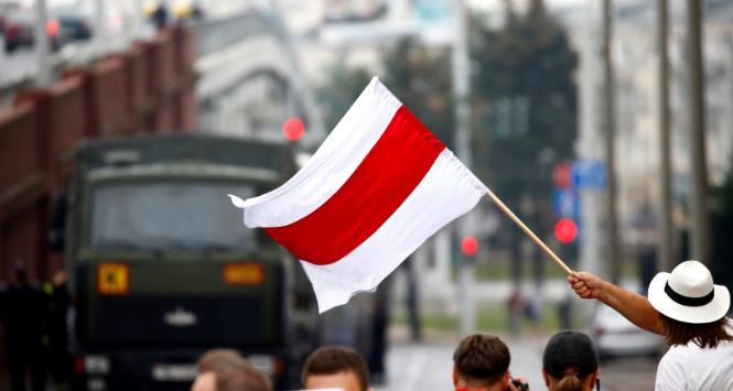 Protest opozycji w Mińsku, 23 sierpnia 2020 r.