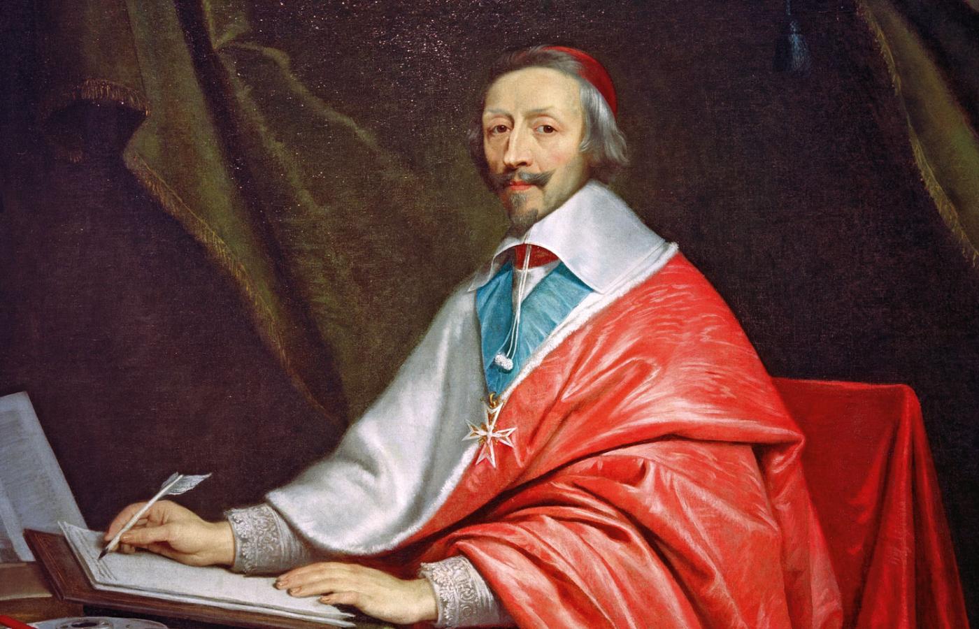 Kardynał Armand Jean Richelieu, portret Philippe'a de Champaigne’a, po 1640 r.