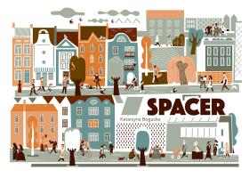 Katarzyna Bogucka, Spacer, Tako, Toruń 2017. Wygląda na to, że Katarzyna Bogucka właśnie wydała najlepszą swoją książkę, choć ma ich na swoim koncie przecież niemało. „Spacer” konstrukcyjnie jest bardzo prosty. Wraz z głównym bohaterem, przemierzając ulice miasta, wędrujemy jednocześnie w czasie. Obserwujemy bowiem wszystkie etapy jego życia: niemowlęctwo, młodość, doświadczenie rodzicielstwa, a w końcu starość i śmierć. A w tle miasto: młode matki, bezdomni, starsi ludzi w szpitalu i wiecznie zajęci pracownicy korporacji. Małe i wielkie tragedie, które się zazębiają i przenikają. Wszystkim tym obrazom nie towarzyszy ani jedno słowo, co – paradoksalnie – dodaje książce powagi.