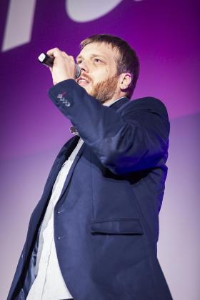 Adrian Zandberg po wyborach do Sejmu w 2015 r.