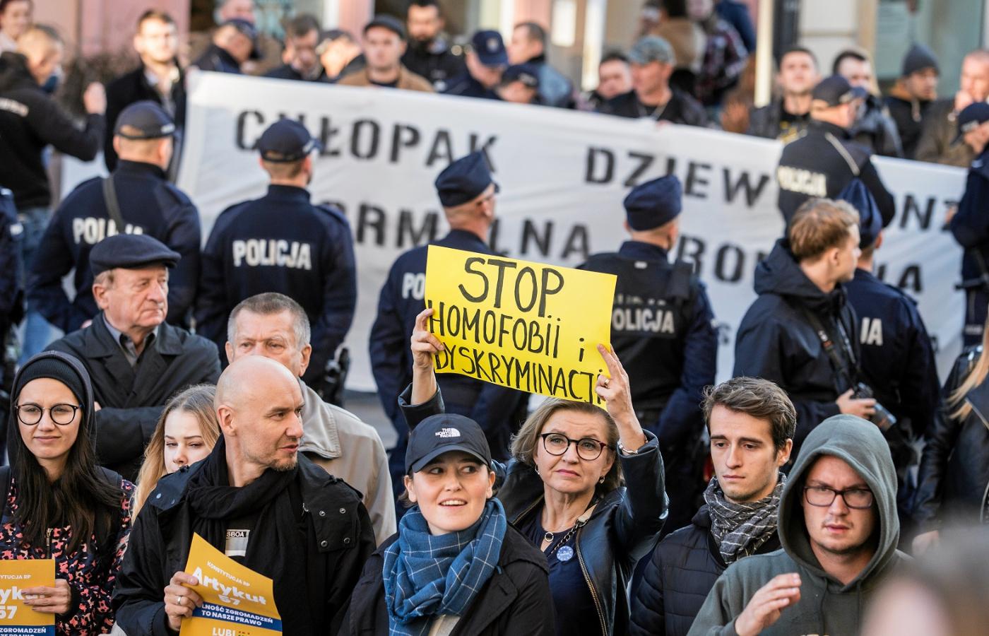 Protest w obronie Marszu Równości w Lublinie