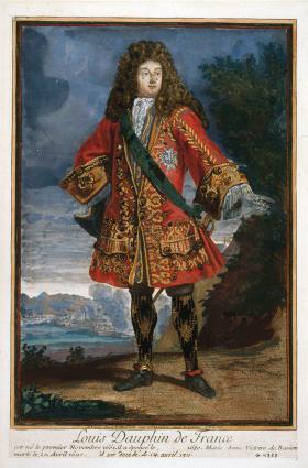 Delfin Ludwik, syn Ludwika XIV i Marii Teresy, zmarły na ospę 14 kwietnia 1711 r.
