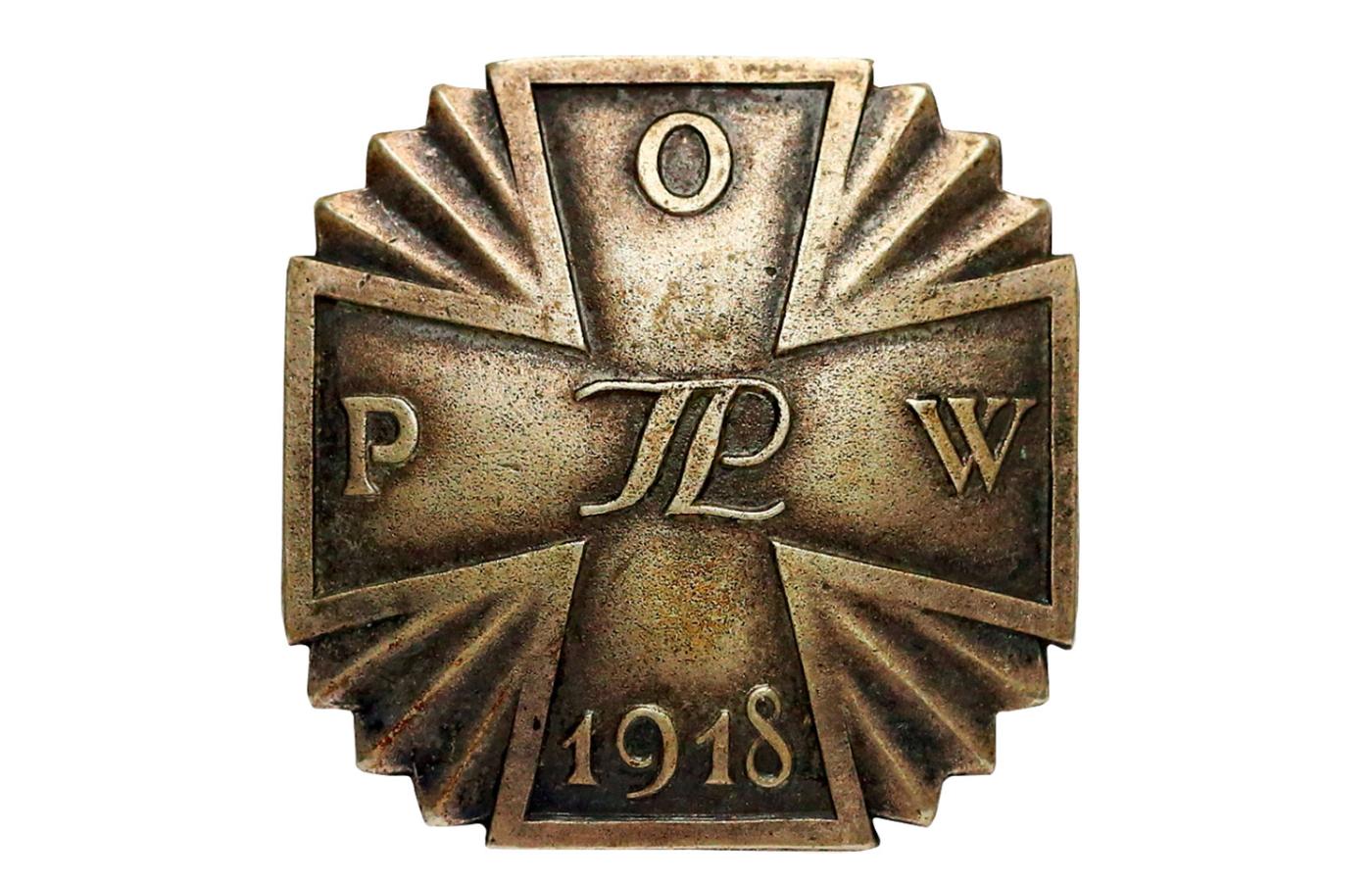 Odznaka pamiątkowa Polskiej Organizacji Wojskowej, ustanowiona w listopadzie 1918 r.