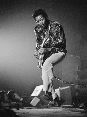 Chuck Berry na koncercie w Amsterdamie, 1973 r.