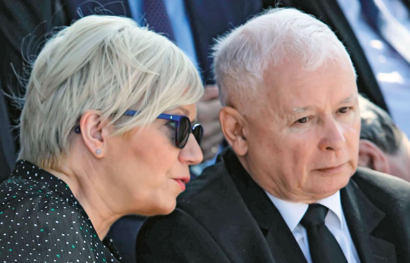 Julia Przyłębska i Jarosław Kaczyński.