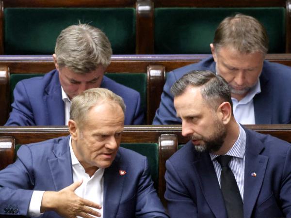 Donald Tusk i Władysław Kosiniak-Kamysz w Sejmie