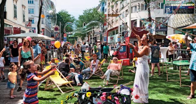 Dzielnica Mariahilf w Wiedniu – czołowe osiągnięcie feministycznej urbanistyki w Europie.