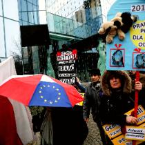 Demonstracja pod Sądem Najwyższym