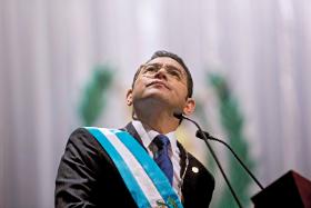 Komik-prezydent Gwatemali Jimmy Morales.