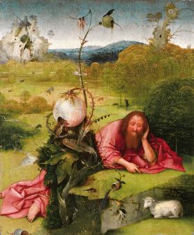 Hieronim Bosch, „San Juan Bautista en meditación”