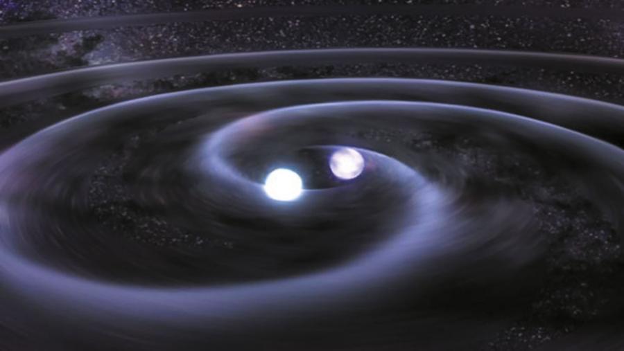 Gdy gwiazdy neutronowe zderzają się, powstałe wówczas fale grawitacyjne mogą stanowić wskazówkę dla fizyków badających stałą kosmologiczną.