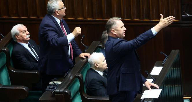 Przemysław Czarnek na posiedzeniu Sejmu.