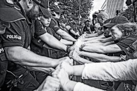 Protest pod Sejmem, 19 lipca 2018 r.