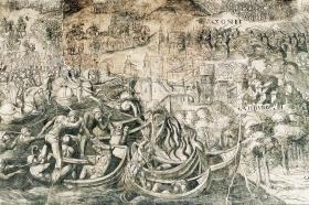 Karol V miażdży protestantów w bitwie pod Mühlbergiem w 1547 r.