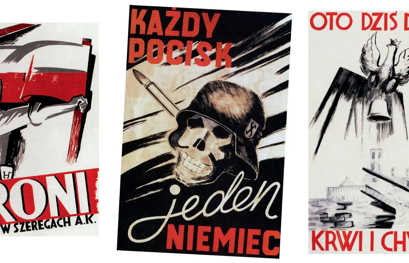 Plakaty konspiracyjne i powstańcze, sierpień–wrzesień 1944 r.