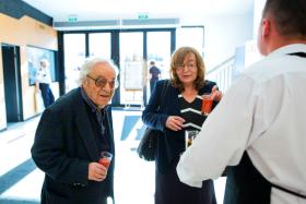 Na uroczystość dotarł również Józef Hen, wybitny pisarz, publicysta, dramaturg.