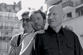 Sebastião Salgado, jego syn Juliano i Wim Wenders.