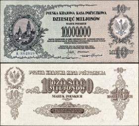 Banknoty 10-milionowe z 1923 r.