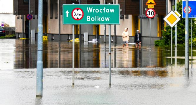 Zalane centrum Jeleniej Góry