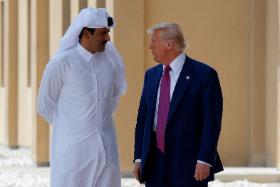 Emir Kataru Tamim ibn Hamad Al Sani i prezydent Donald Trump