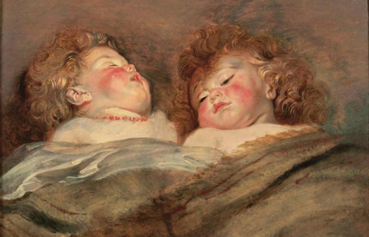 Dwoje śpiących dzieci (1612-1613),pędzla Petera Paula Rubensa. Źródło Wikipedia